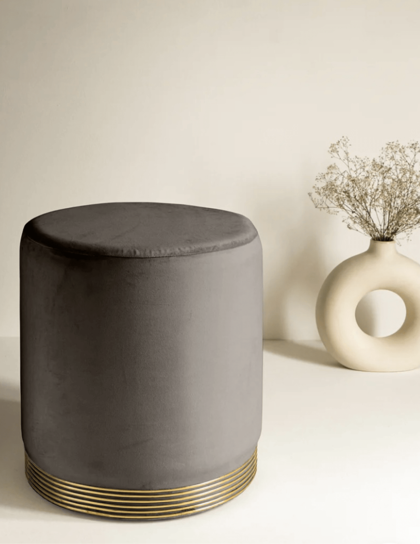 Velvet Charm Ottoman Pouffes – Luxe Comfort Meets Style
