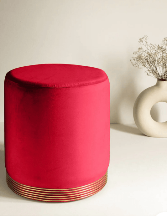 Velvet Charm Ottoman Pouffes – Luxe Comfort Meets Style