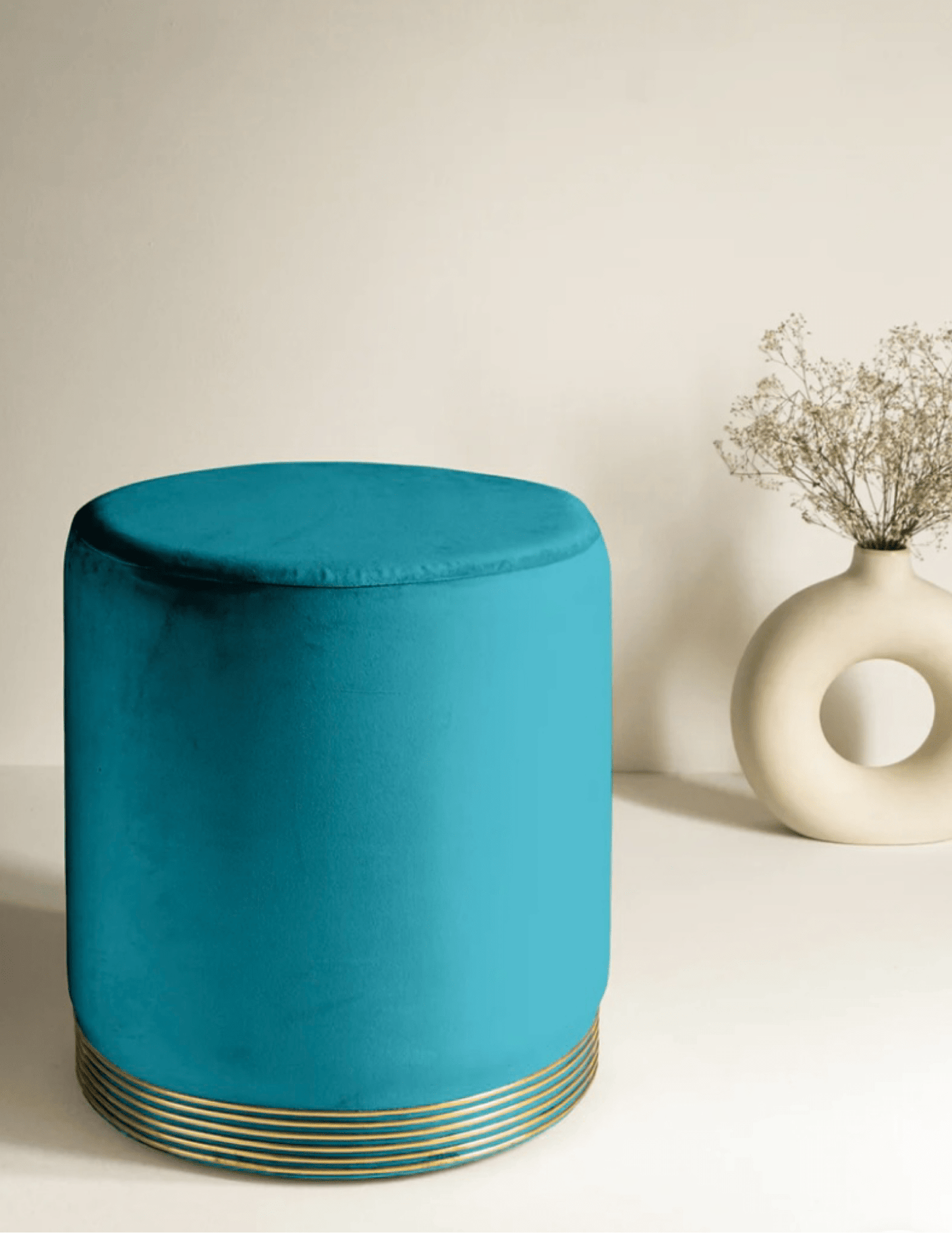 Velvet Charm Ottoman Pouffes – Luxe Comfort Meets Style