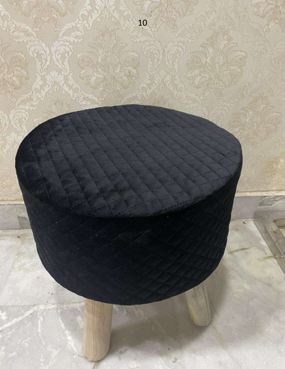 Velvet Touch Quilted Stool
