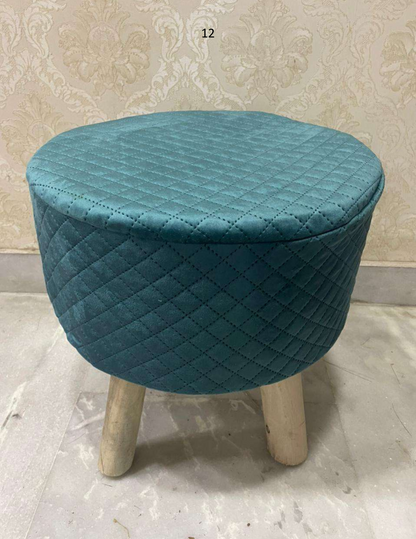 Velvet Touch Quilted Stool