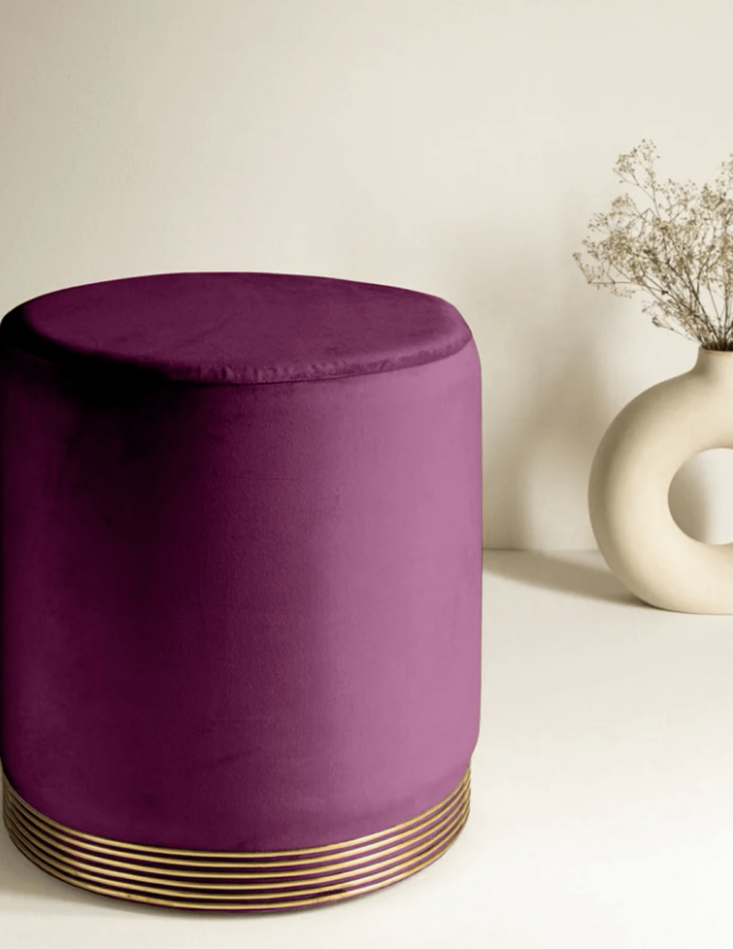 Velvet Charm Ottoman Pouffes – Luxe Comfort Meets Style