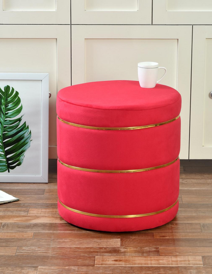 Velvet Pouffe Stool – Elegant Ottoman for Living Room.