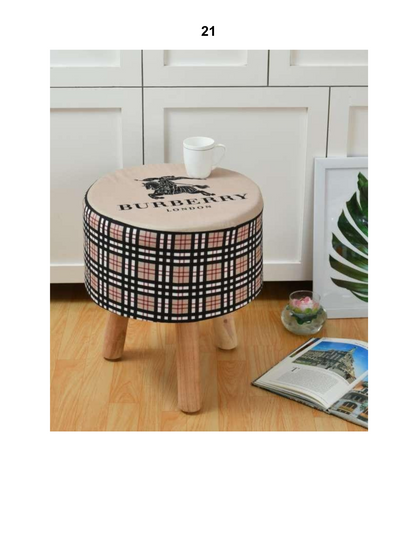 Solid Wood Ottoman Stool – Perfect for Seating & Decor