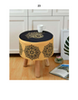 Solid Wood Ottoman Stool – Perfect for Seating & Decor