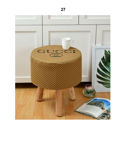 Solid Wood Ottoman Stool – Perfect for Seating & Decor