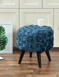 Premium Velvet Tussle Knotted Stool