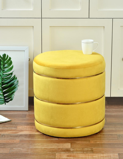 Velvet Pouffe Stool – Elegant Ottoman for Living Room.