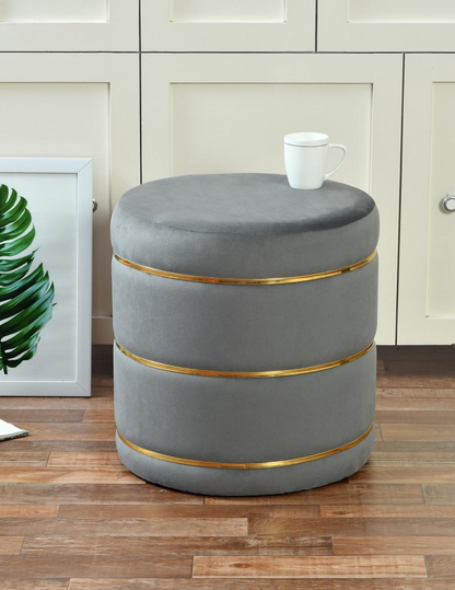 Velvet Pouffe Stool – Elegant Ottoman for Living Room.