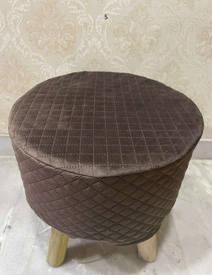 Velvet Touch Quilted Stool