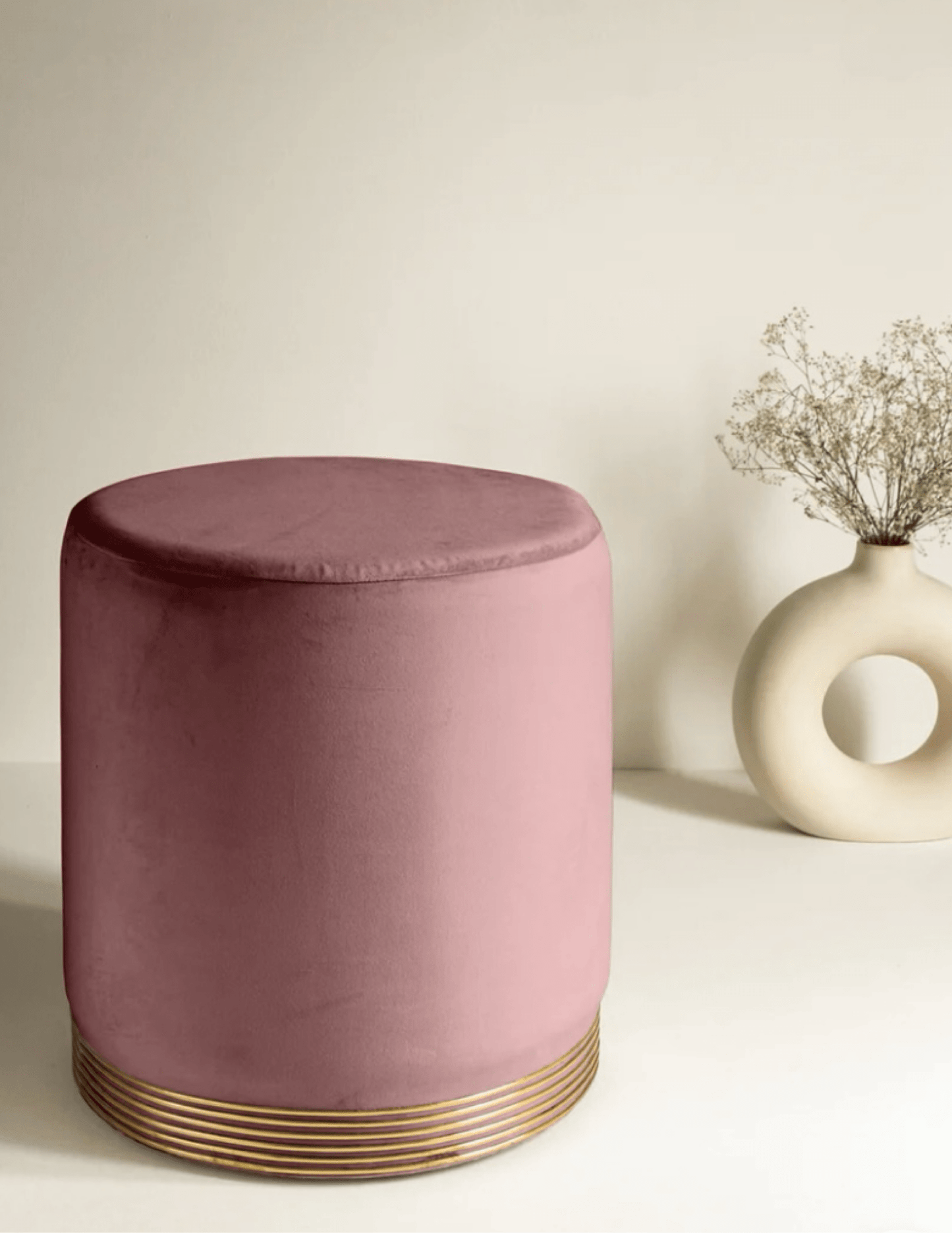 Velvet Charm Ottoman Pouffes – Luxe Comfort Meets Style