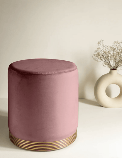 Velvet Charm Ottoman Pouffes – Luxe Comfort Meets Style