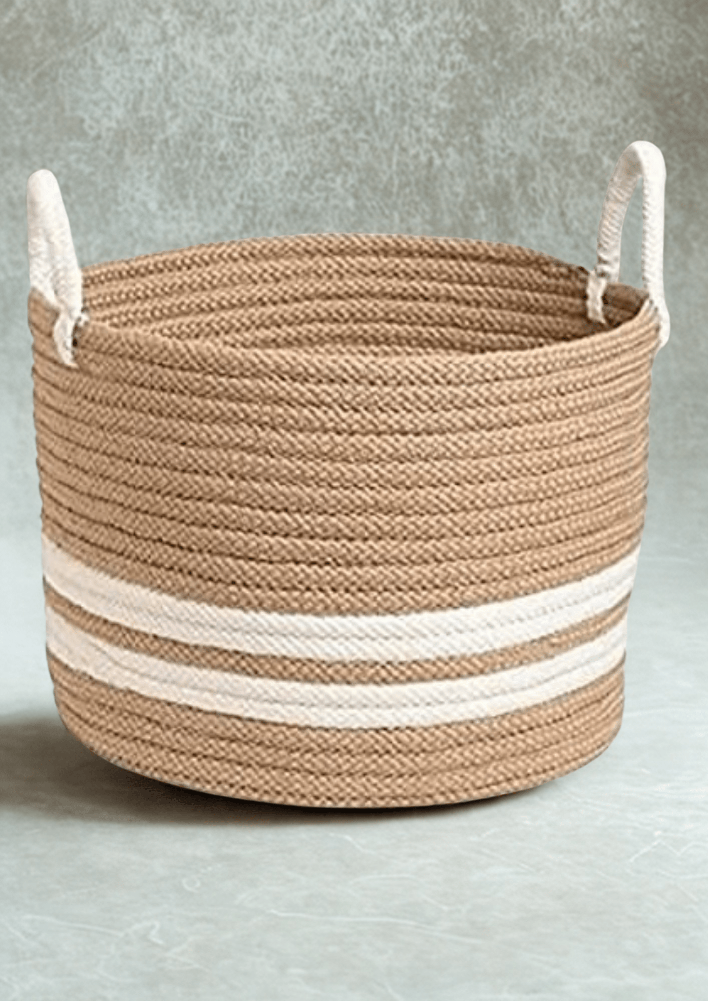 Nature’s Grace Jute Basket – 12x14 Multi-Utility Charm