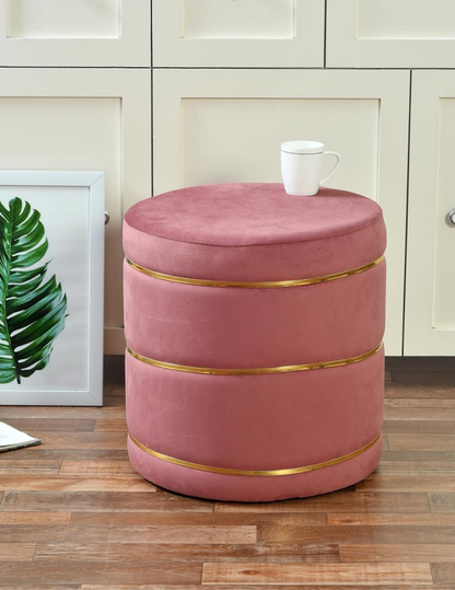 Velvet Pouffe Stool – Elegant Ottoman for Living Room.