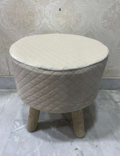 Velvet Touch Quilted Stool