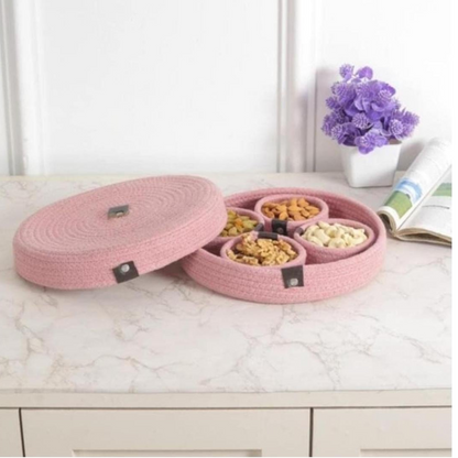 Sustainable & Stylish Jute Dry Fruit Tray