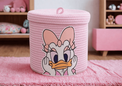 Little Joys – Kids Character Cotton Rope Storage Basket Collection (with Lid).