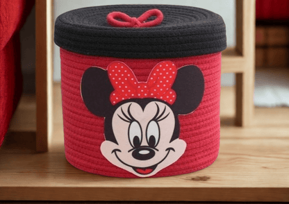Little Joys – Kids Character Cotton Rope Storage Basket Collection (with Lid).