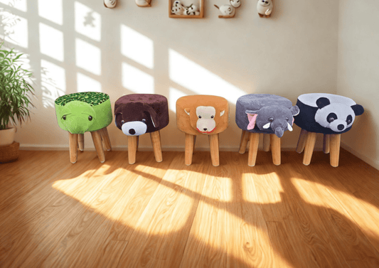 Little Zoo – Soft Plush Ottomans for Kids