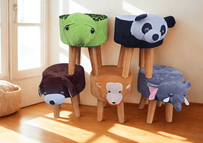 Little Zoo – Soft Plush Ottomans for Kids