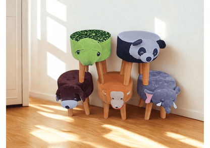 Little Zoo – Soft Plush Ottomans for Kids