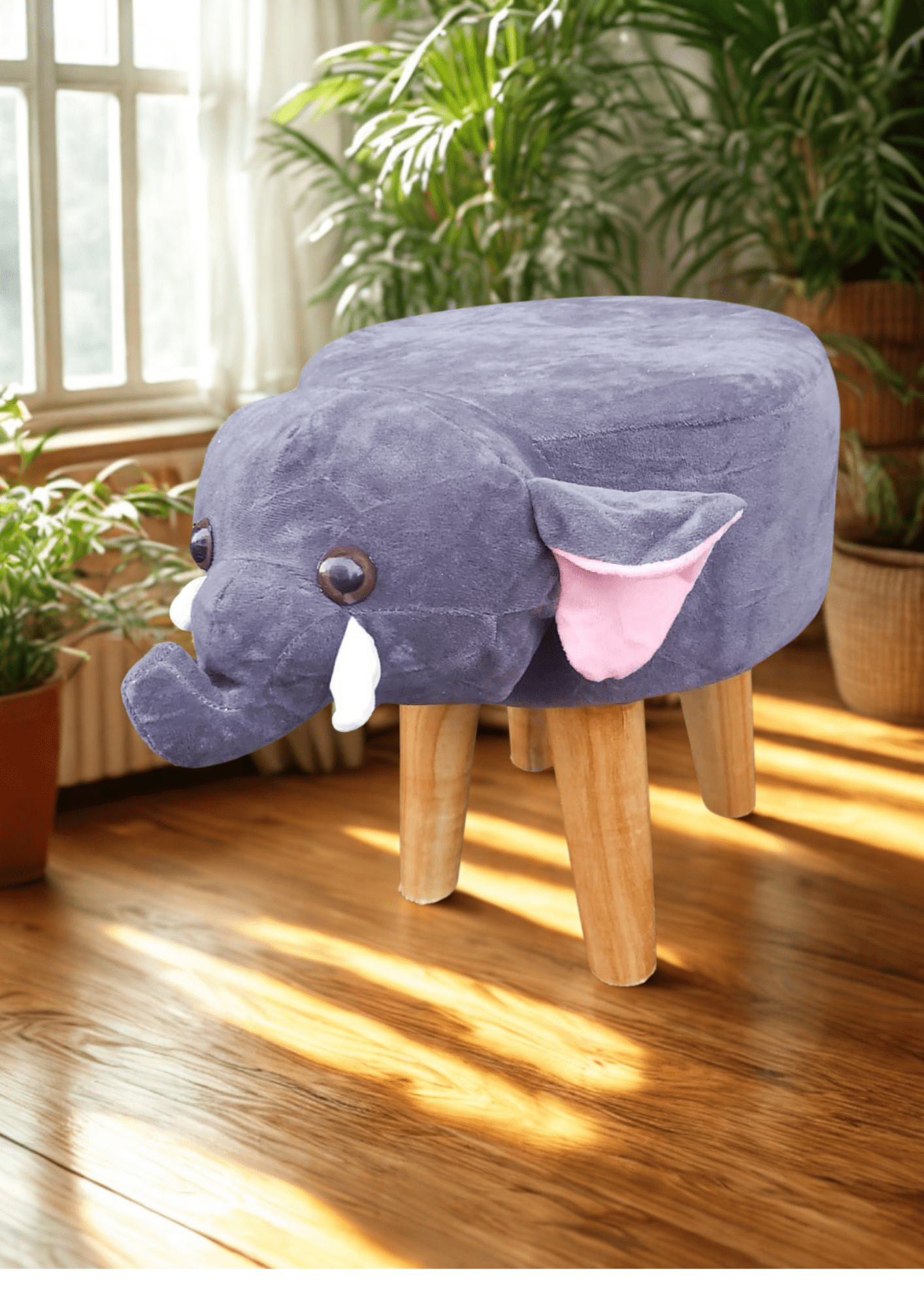 Little Zoo – Soft Plush Ottomans for Kids
